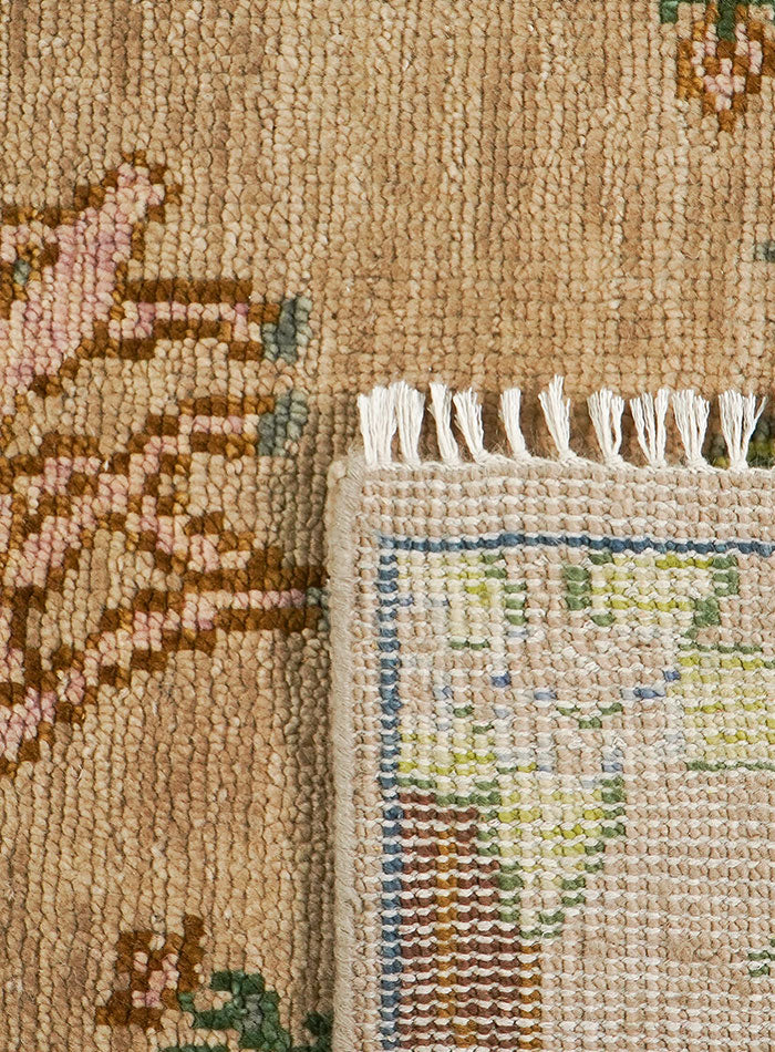 Animal Kingdom Woodland Scene Hand-Knotted Wool Rug