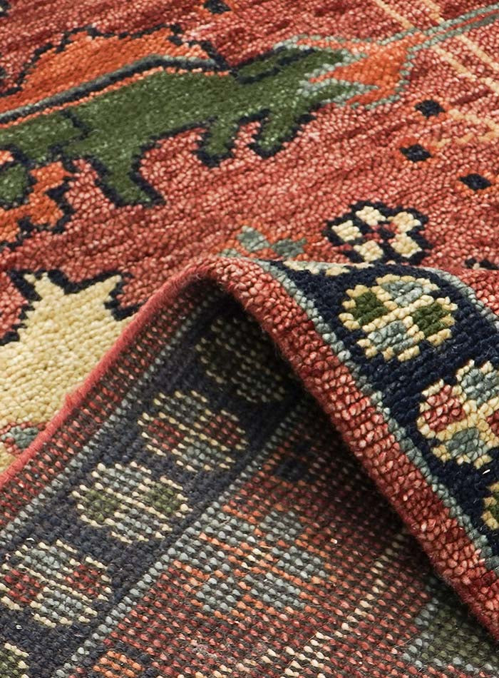 Donegal Burnt Rust Hand-Knotted Wool Rug