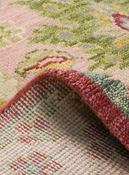 Pavonia Pink Blush Hand-Knotted Wool Rug