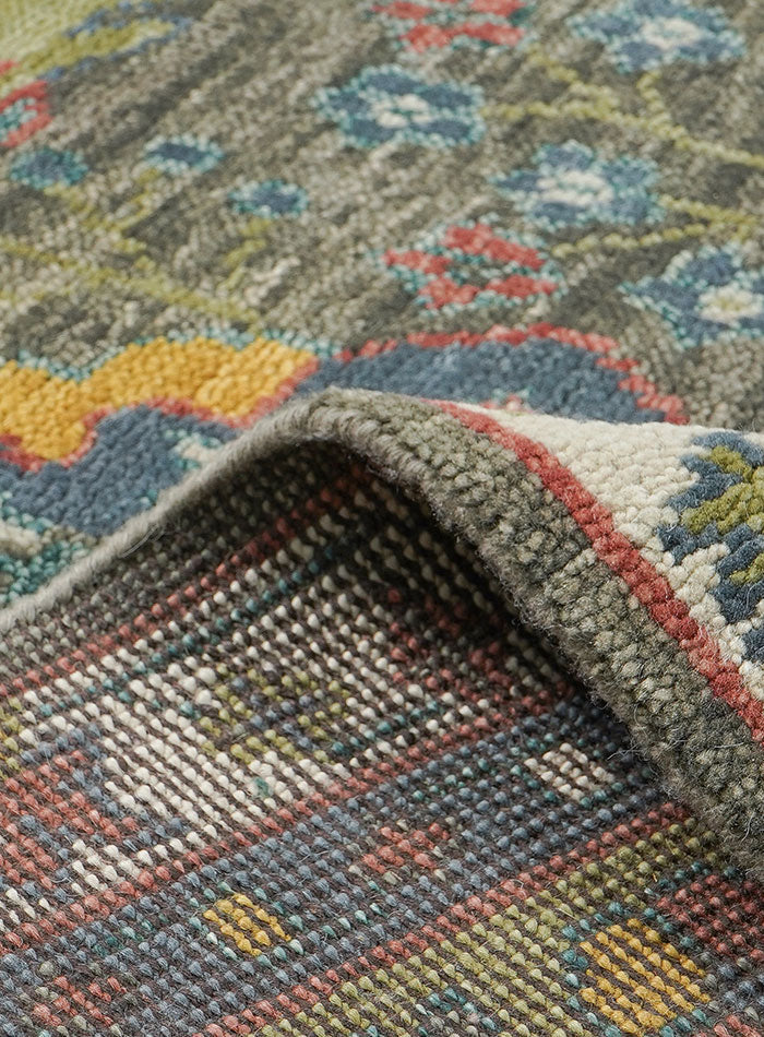 Donegal Distressed-Gray Hand-Knotted Wool Rug