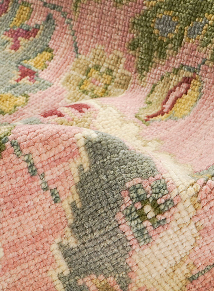 Pavonia Pink Blush Hand-Knotted Wool Rug