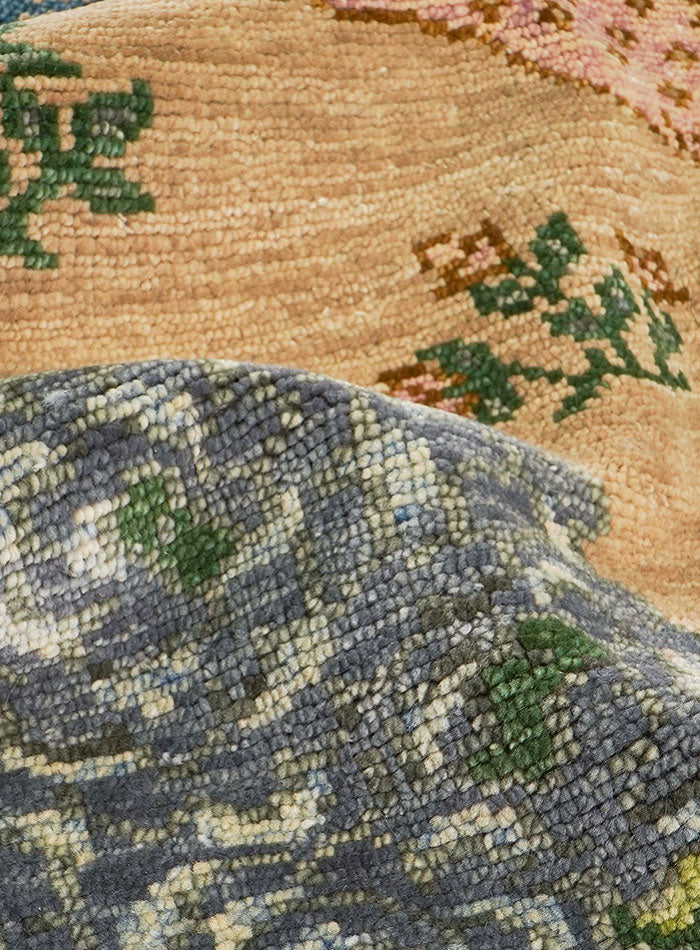 Animal Kingdom Woodland Scene Hand-Knotted Wool Rug