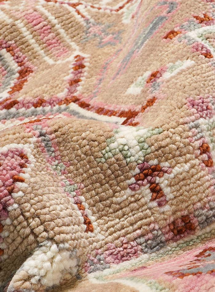 Betford Blush Pink Hand-Knotted Wool Rug