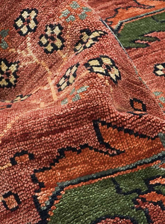 Donegal Burnt Rust Hand-Knotted Wool Rug
