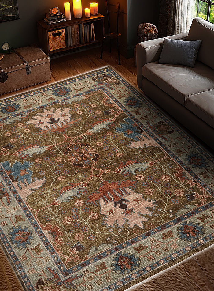 Donegal Mocha Hand-Knotted Wool Rug
